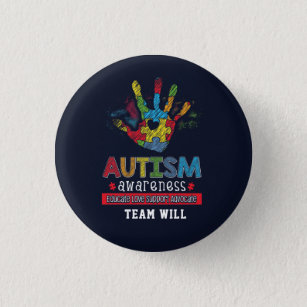 Personalised Autism Awareness Educate Advocate 3 Cm Round Badge