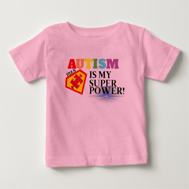 Personalised Autism Is My Superpower T-Shirt (Front)
