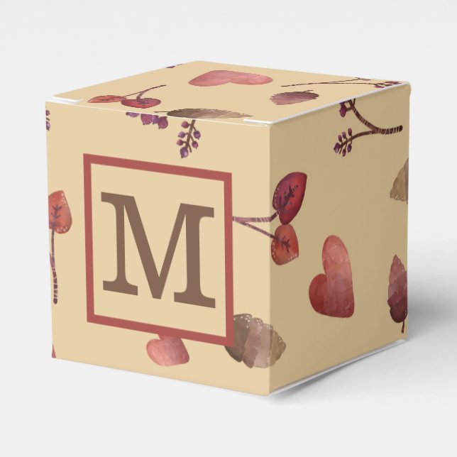 Personalised Autumn Favour Box (Front Side)