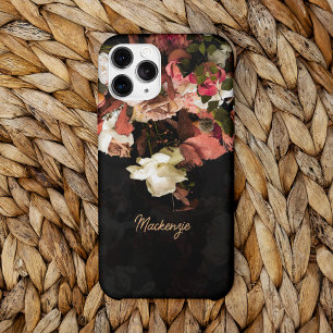 Personalised Autumn Flowers Stylised Print Case