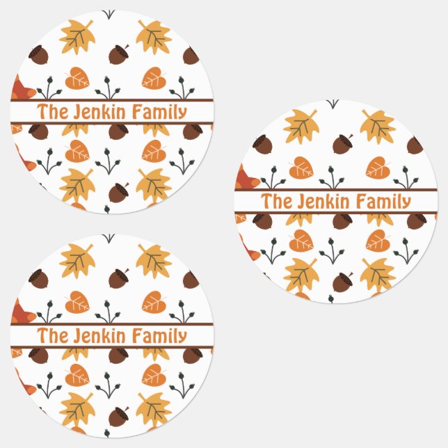 Personalised Autumn Labels (Group)