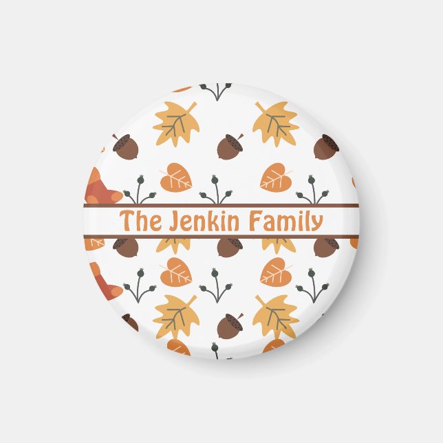 Personalised Autumn Magnet (Front)