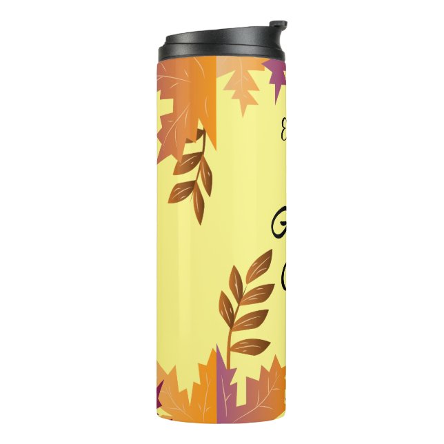 Personalised Autumn Vibes Tumbler (Rotated Left)