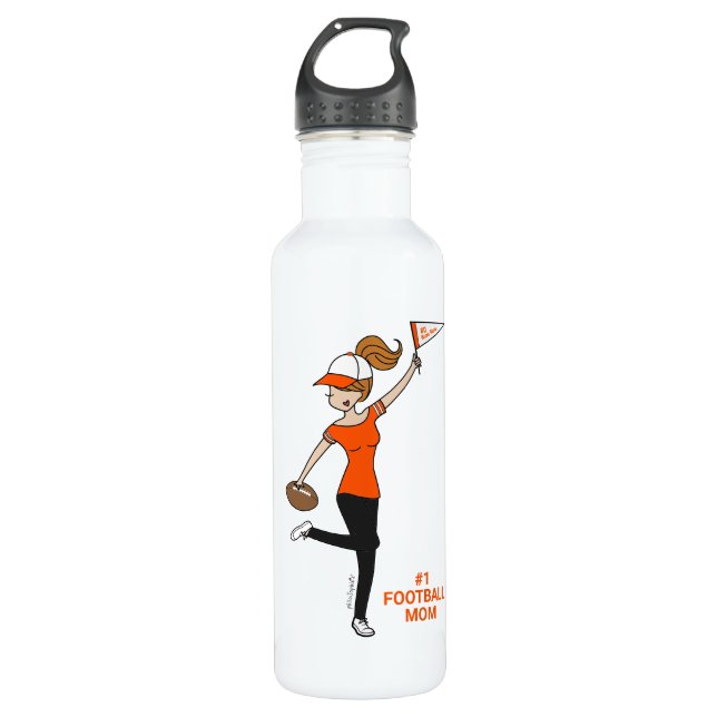 Personalised Avatar #1 Football Fan 710 Ml Water Bottle (Front)