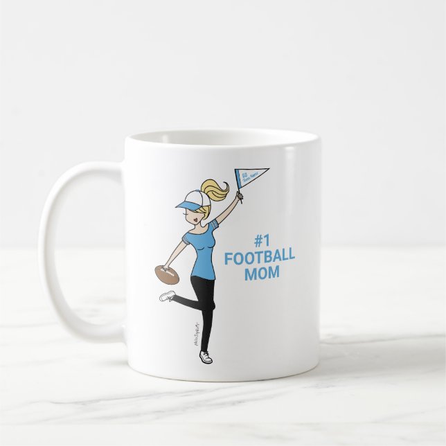 Personalised Avatar #1 Football Fan Coffee Mug (Left)