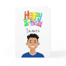 Personalised Avatar Birthday Card