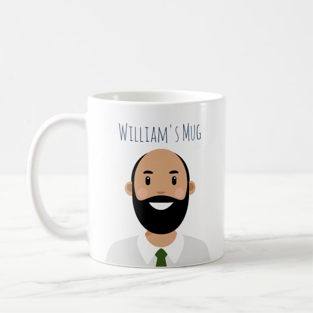 Personalised Avatar Coffee Mug (Left)