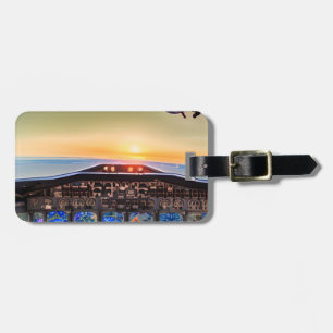 Personalised Aviation Aeroplane Pilot Luggage Tag