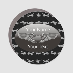 Personalised Aviation Wings Aircraft Car Magnet