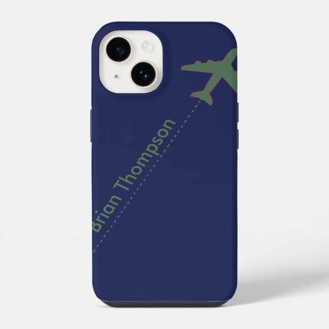 personalised aviator iPhone case (Back)