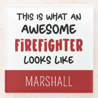 Personalised Awesome Firefighter Funny Firefighter