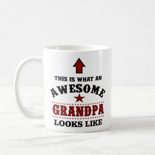 Personalised Awesome Grandpa Gift Coffee Mug