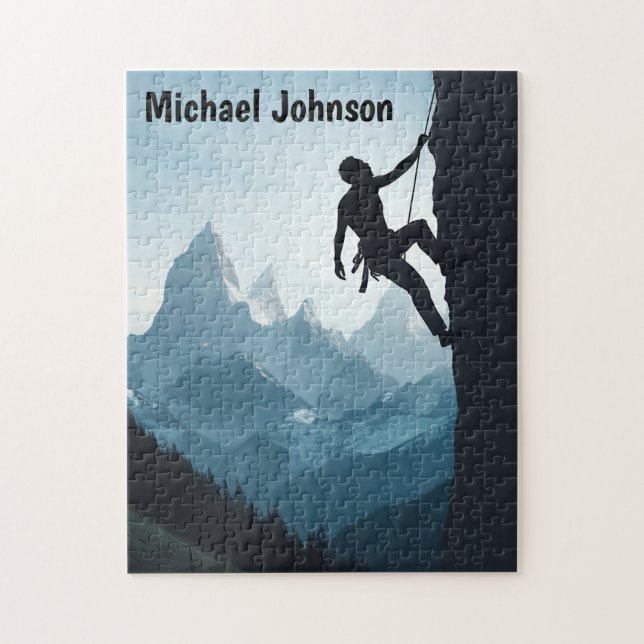 Personalised Awesome Rock Climbing Jigsaw Puzzle (Vertical)