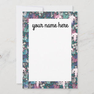 Personalised Axolotl Notecards