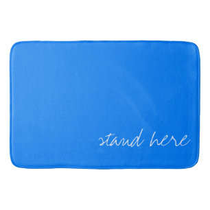 Personalised Azure Blue Bath Mat