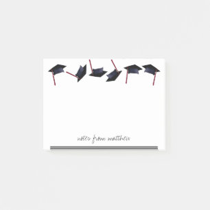 Personalised B&W Graduation Caps Gone Wild  Post-it Notes