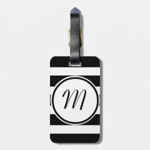 Personalised B&W Luggage Tags
