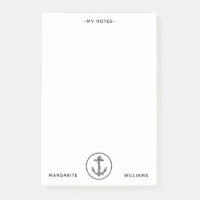 Personalised B&W Marine Anchor Design