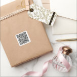 Personalised B&W URL Square Sticker<br><div class="desc">Personalised B&W URL Square Sticker</div>