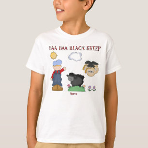 Personalised Baa Baa Black Sheep, Nursery Rhyme T-Shirt