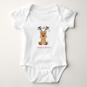 Personalised Baby 1st Christmas Baby Bodysuit