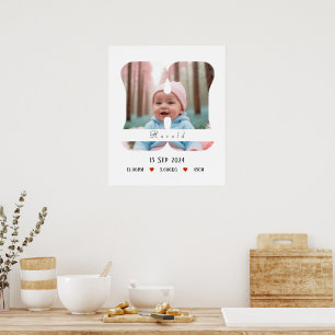 Personalised Baby Alphabet Letter - H - Poster
