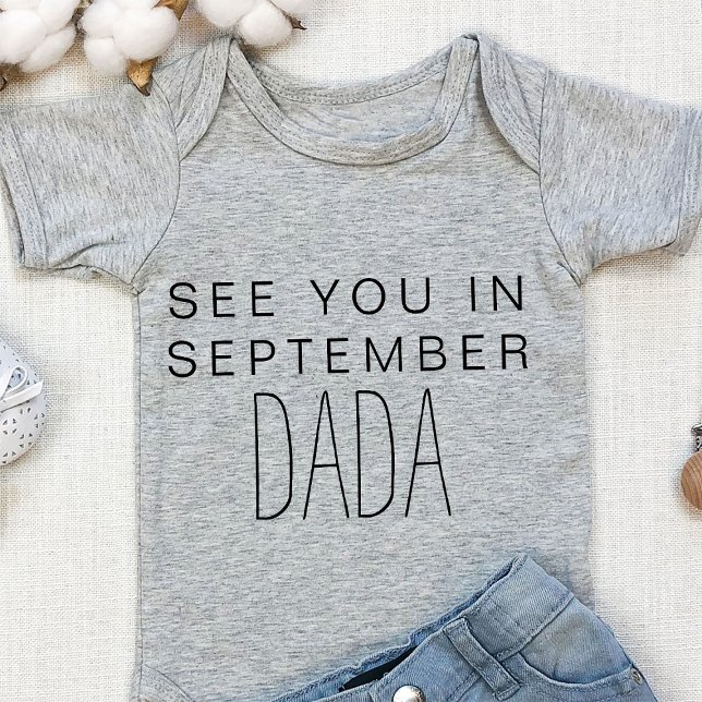 Personalised Baby Announcement To Husband New Dad Baby Bodysuit (Creator Uploaded)