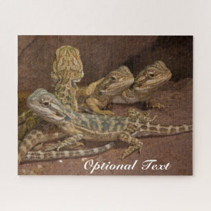 Personalised Baby Bearded Dragon Lizard Jigsaw Puz Jigsaw Puzzle