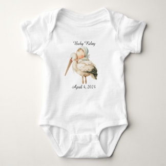Personalised Baby Birth One Piece Bodysuit