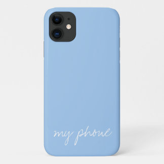 Personalised Baby blue iPhone 11 Case