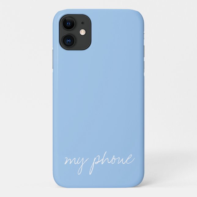 Personalised Baby blue Case-Mate iPhone Case (Back)