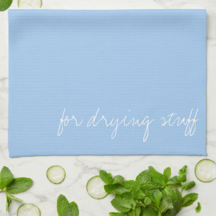 Personalised Baby Blue Tea Towel