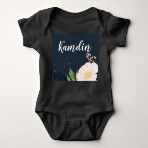 Personalised Baby Body Suit Baby Pink Cosmos on Na Baby Bodysuit