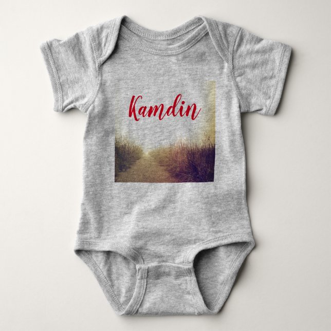 Personalised Baby Body Suit Sunrise Pathway Walkwa Baby Bodysuit (Front)