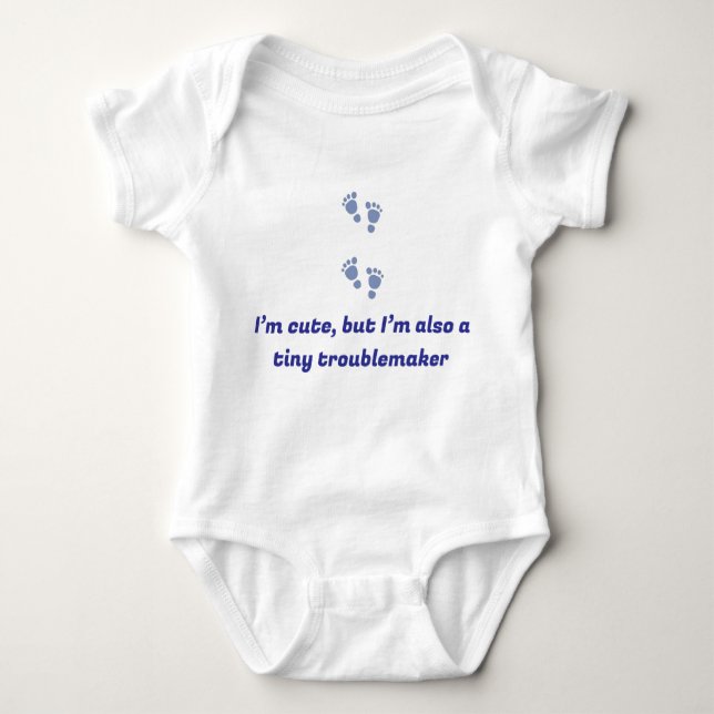 Personalised Baby Bodysuit with Hilarious Quotes (Front)