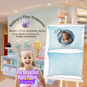 Personalised Baby Boy Pillow