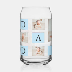 Personalised Baby & DAD Can Glass