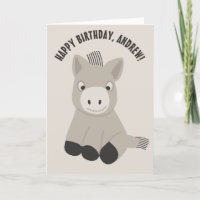 Personalised Baby Donkey Birthday