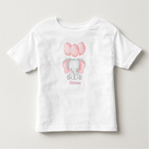 Personalised Baby Elephant Toddler T-shirt