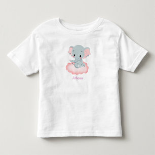 Personalised Baby Elephant  Toddler T-shirt