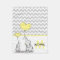 Personalised Baby Elephant Yellow Grey Chevron