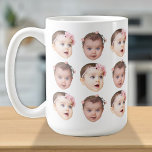 Personalised Baby Face 2 Photos Cute Coffee Mug<br><div class="desc">The background needs to be transparent. Make sure the photo is cropped tightly to the object/face. If you have any problem cropping your photo, i can do it for you. Before placing an order, you have to send your photo to my message or email at ayokholid@gmail.com, and i will send...</div>