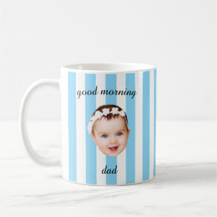 Personalised Baby Face Mug for New Dad Golf Lover 
