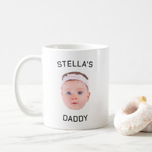 Personalised Baby Face Photo Dad Gift Coffee Mug