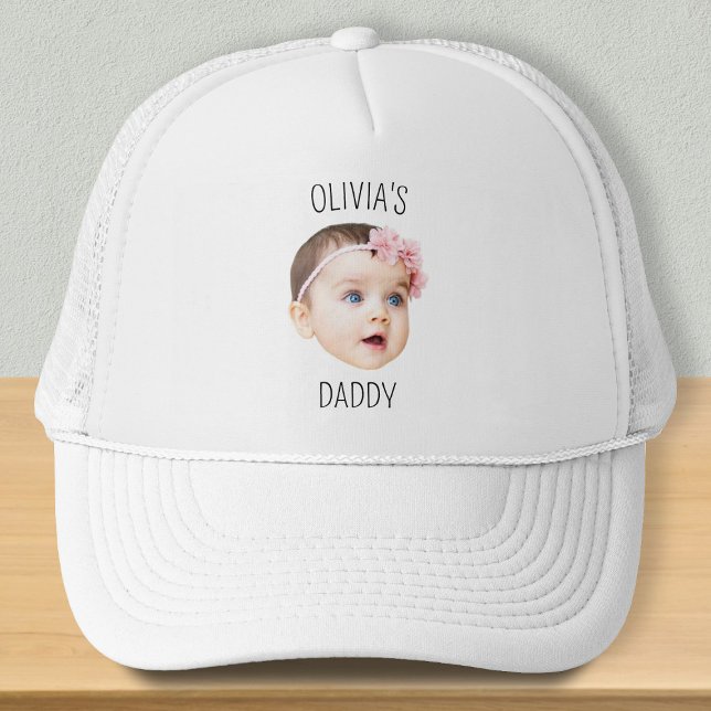 Personalised Baby Face Photo Funny Trucker Hat (Creator Uploaded)