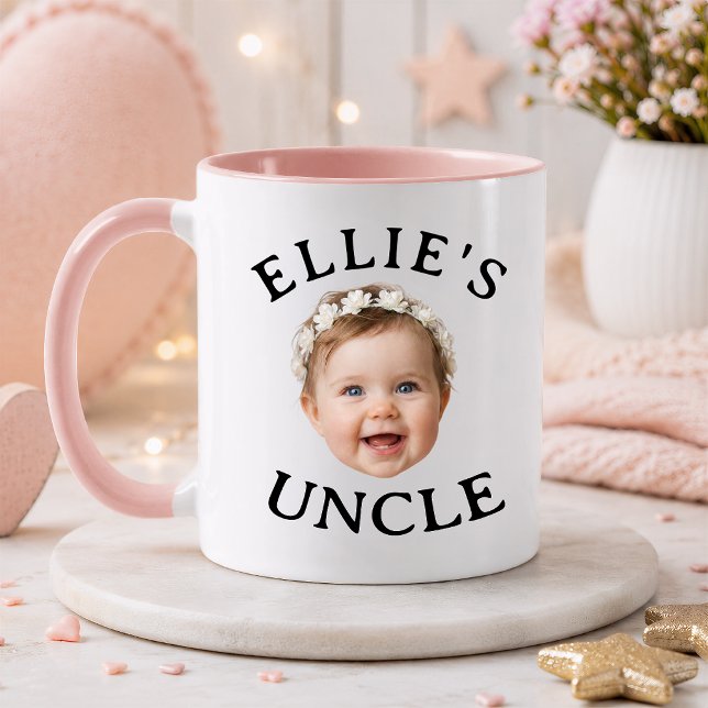 Personalised Baby Face Uncle gift Mug (Creator Uploaded)