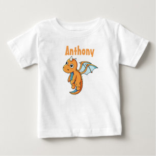 Personalised Baby Fine Jersey T-Shirt/Dragon T-Shirt
