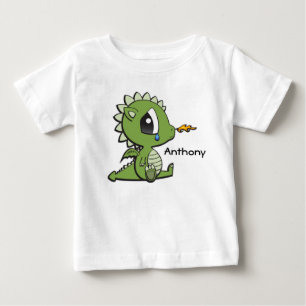 Personalised Baby Fine Jersey T-Shirt/Dragon T-Shirt