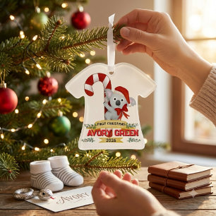 Personalised Baby First Christmas Cute Ornament