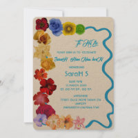 Personalised Baby Gift New Born All flower hand